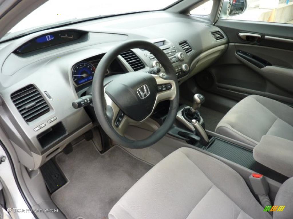Gray Interior 2007 Honda Civic EX Sedan Photo #49308093