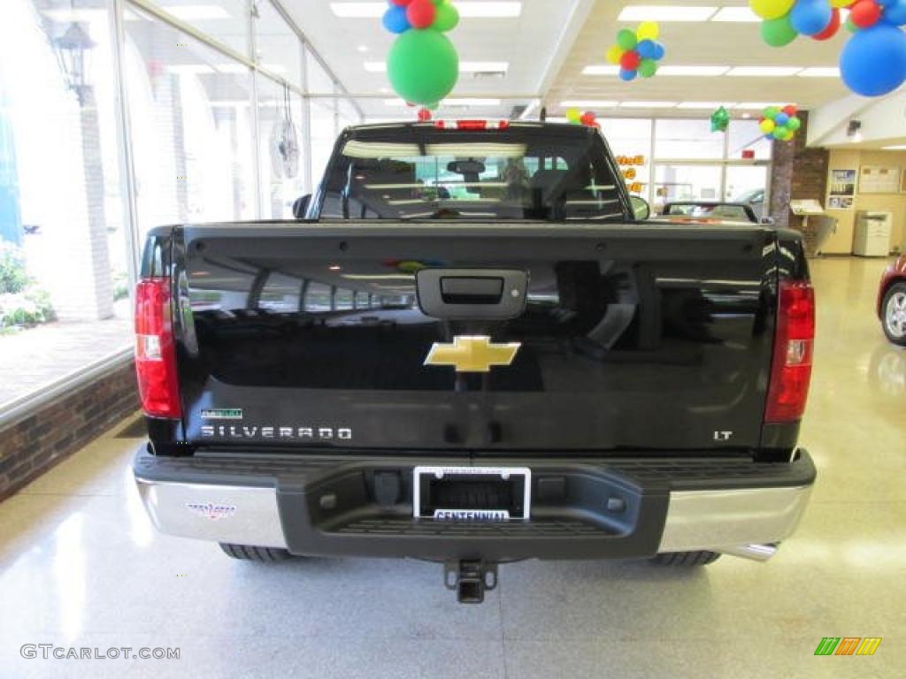 2011 Silverado 1500 LT Regular Cab 4x4 - Black / Light Titanium/Ebony photo #7