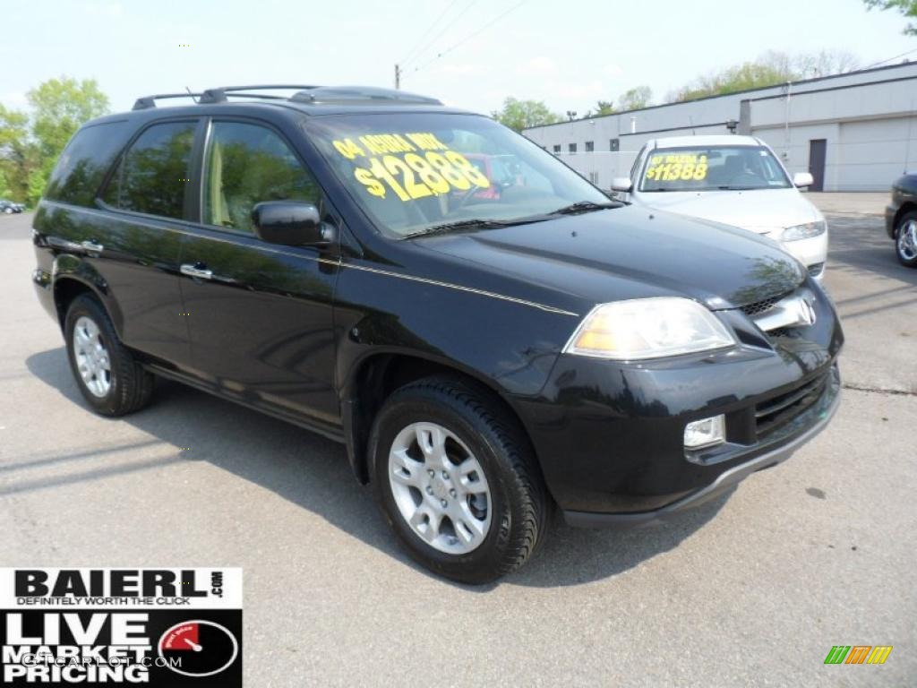 2004 MDX Touring - Nighthawk Black Pearl / Saddle photo #1