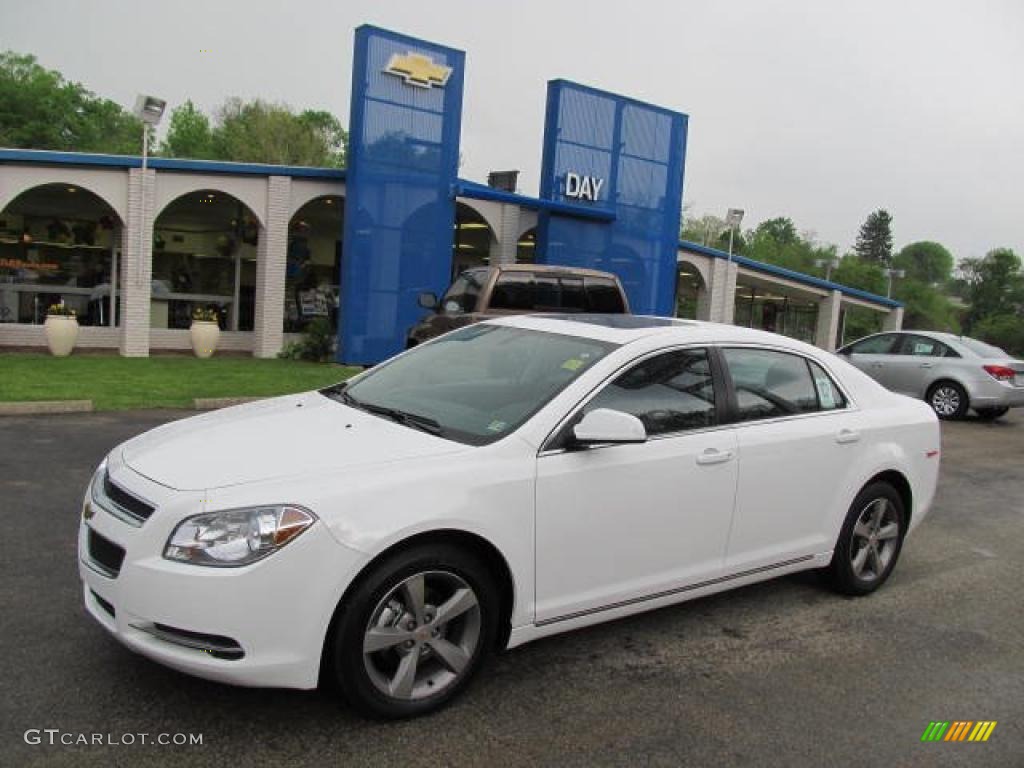 2011 Malibu LT - Summit White / Ebony photo #1