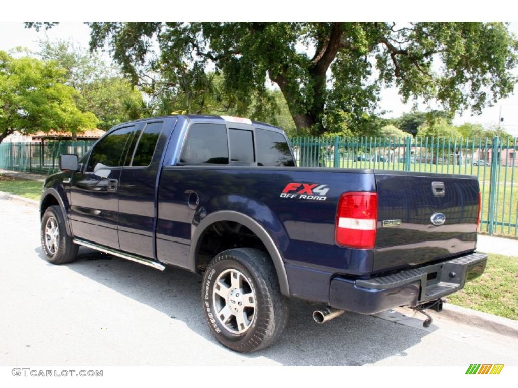 2004 F150 FX4 SuperCab 4x4 - True Blue Metallic / Black/Medium Flint photo #5