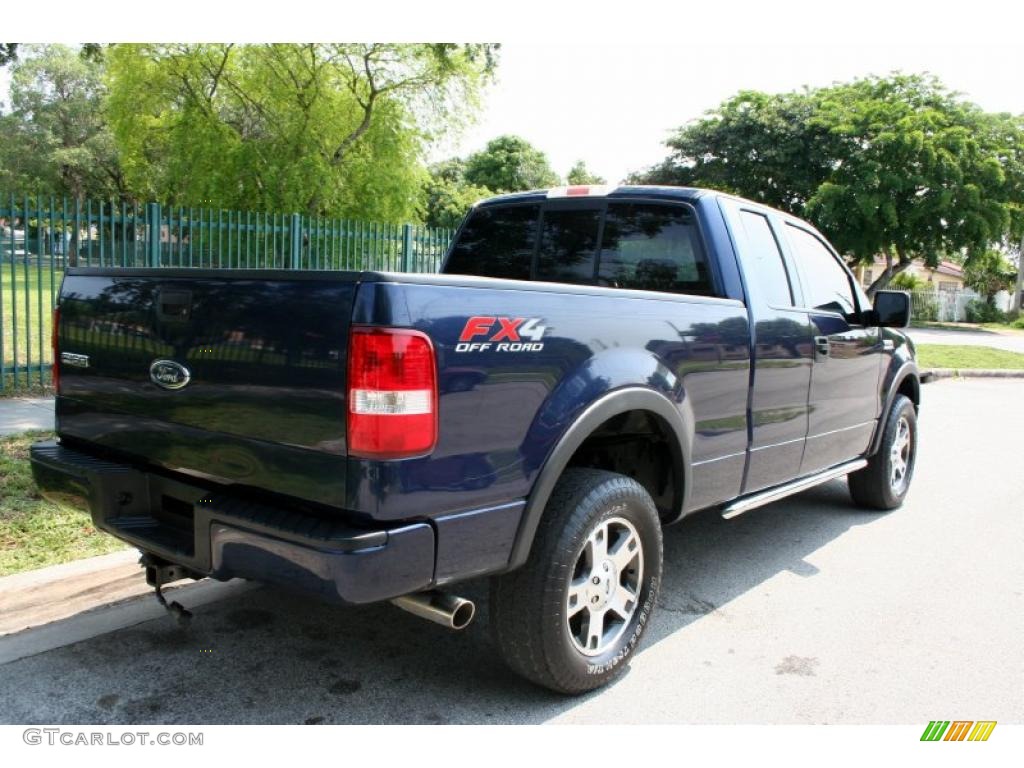 2004 F150 FX4 SuperCab 4x4 - True Blue Metallic / Black/Medium Flint photo #7