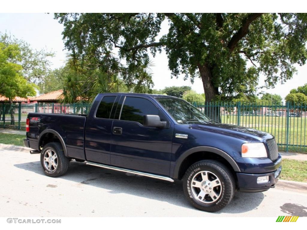 2004 F150 FX4 SuperCab 4x4 - True Blue Metallic / Black/Medium Flint photo #10