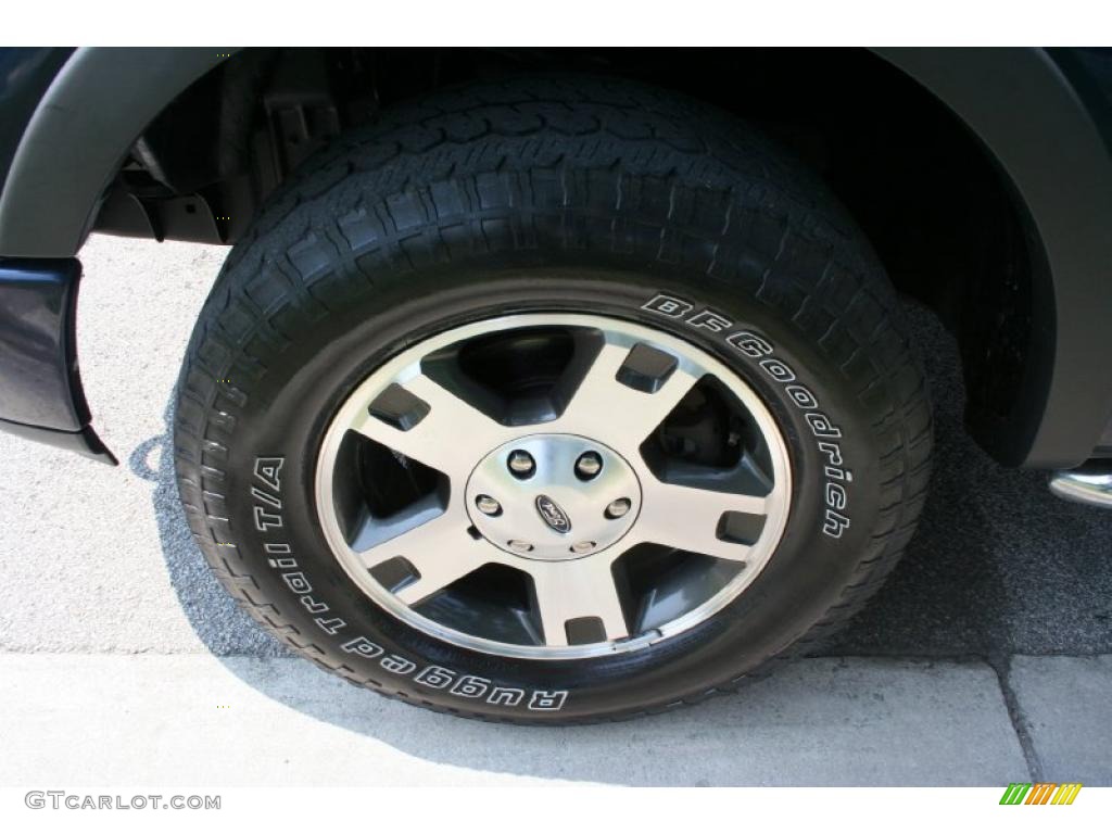 2004 F150 FX4 SuperCab 4x4 - True Blue Metallic / Black/Medium Flint photo #23