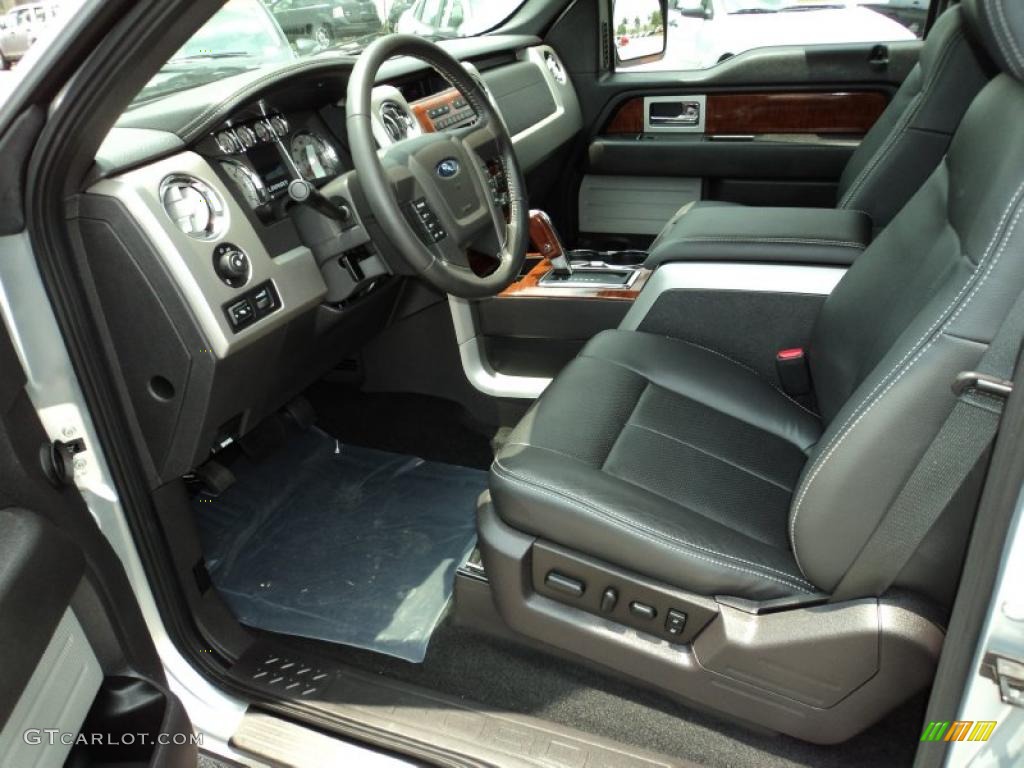 2010 F150 Lariat SuperCrew - Ingot Silver Metallic / Black photo #17
