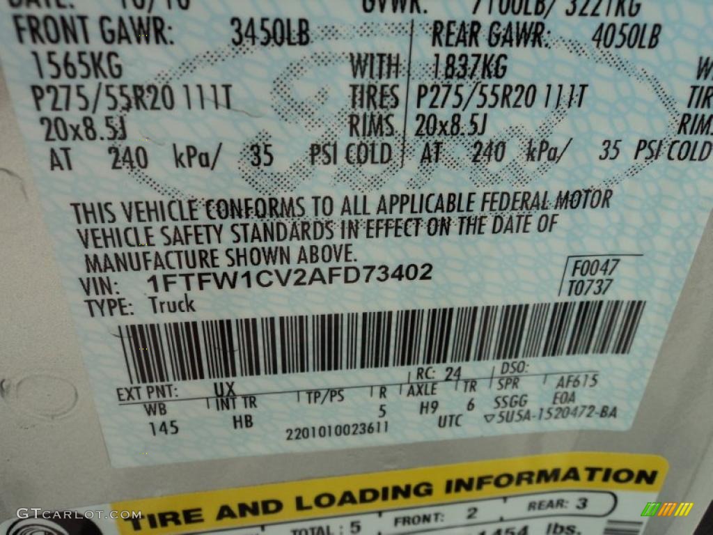 2010 F150 Lariat SuperCrew - Ingot Silver Metallic / Black photo #30