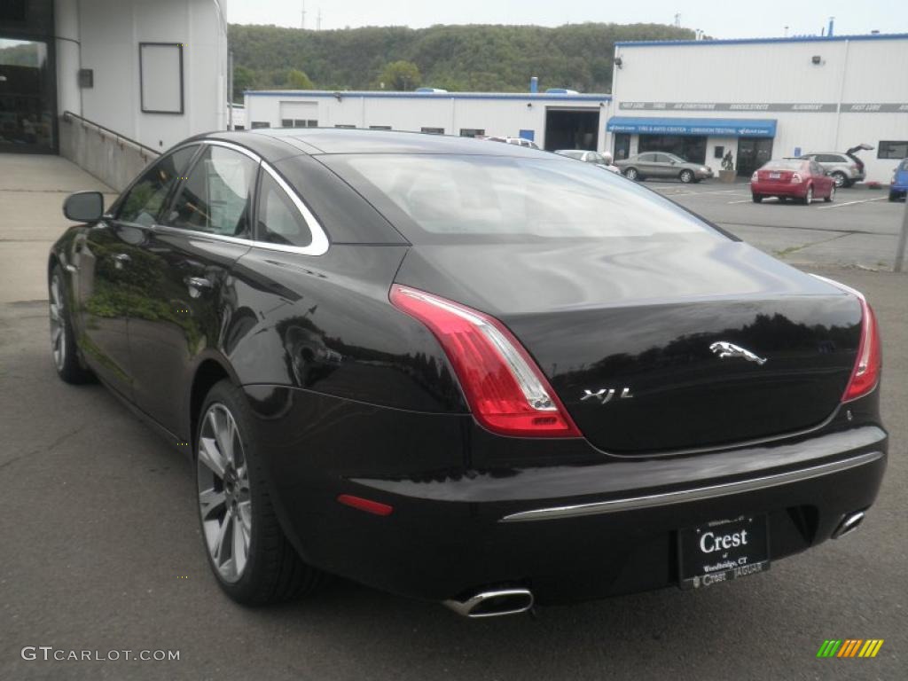 2011 XJ XJL - Caviar Metallic / Cashew/Truffle photo #4