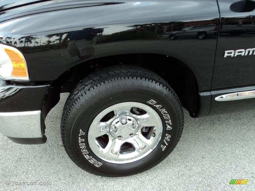 2005 Ram 1500 SLT Regular Cab - Black / Dark Slate Gray photo #13