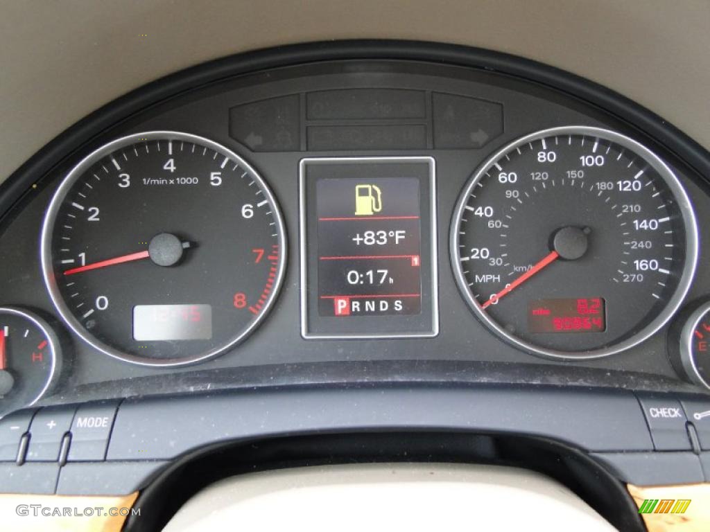 2005 Audi A4 2.0T Sedan Gauges Photo #49315128