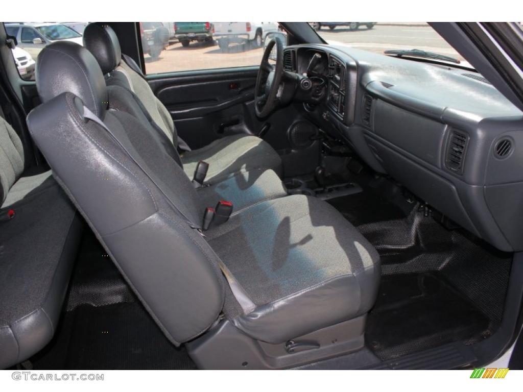 Graphite Interior 2001 Chevrolet Silverado 1500 LS Extended Cab 4x4 Photo #49315398