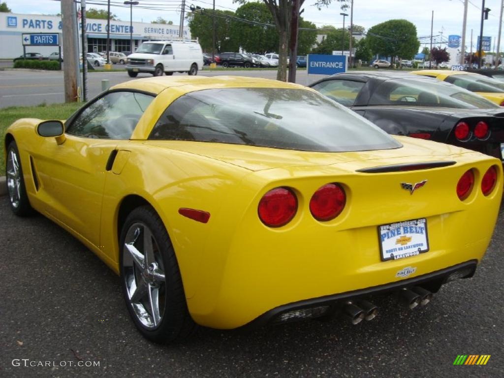 2011 Corvette Coupe - Velocity Yellow / Ebony Black photo #2