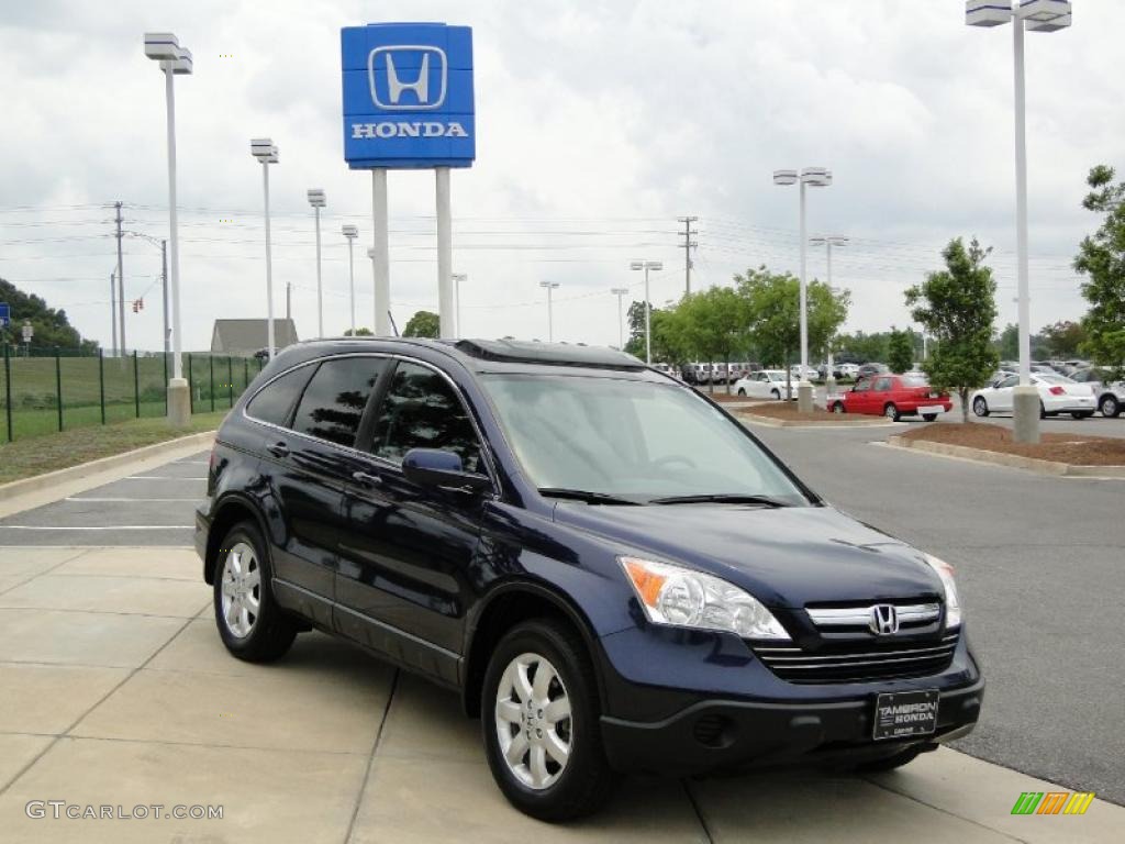 2007 CR-V EX-L - Royal Blue Pearl / Gray photo #2