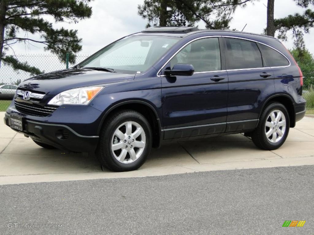 2007 CR-V EX-L - Royal Blue Pearl / Gray photo #11