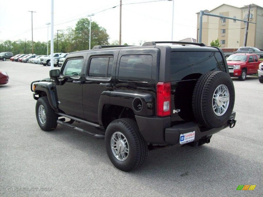 Black 2008 Hummer H3 Standard H3 Model Exterior Photo #49315674