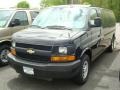 Black 2010 Chevrolet Express LS 3500 Extended Passenger Van
