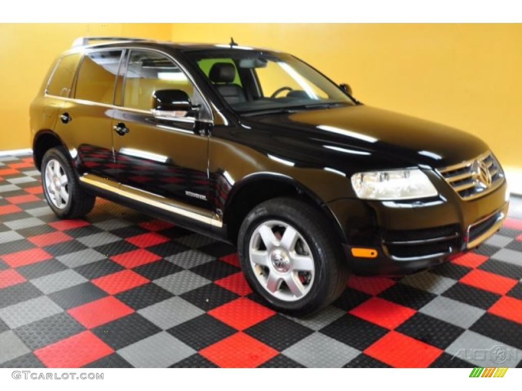 Black 2004 Volkswagen Touareg V10 TDI Exterior Photo #49316124