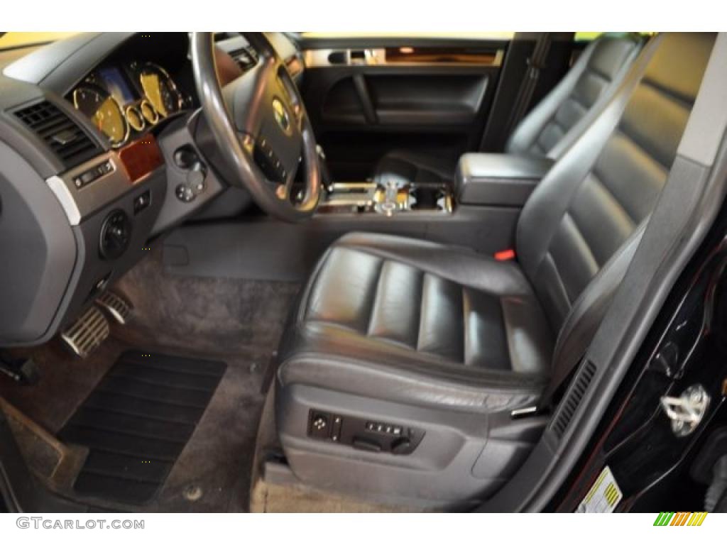 Anthracite Interior 2004 Volkswagen Touareg V10 TDI Photo #49316286