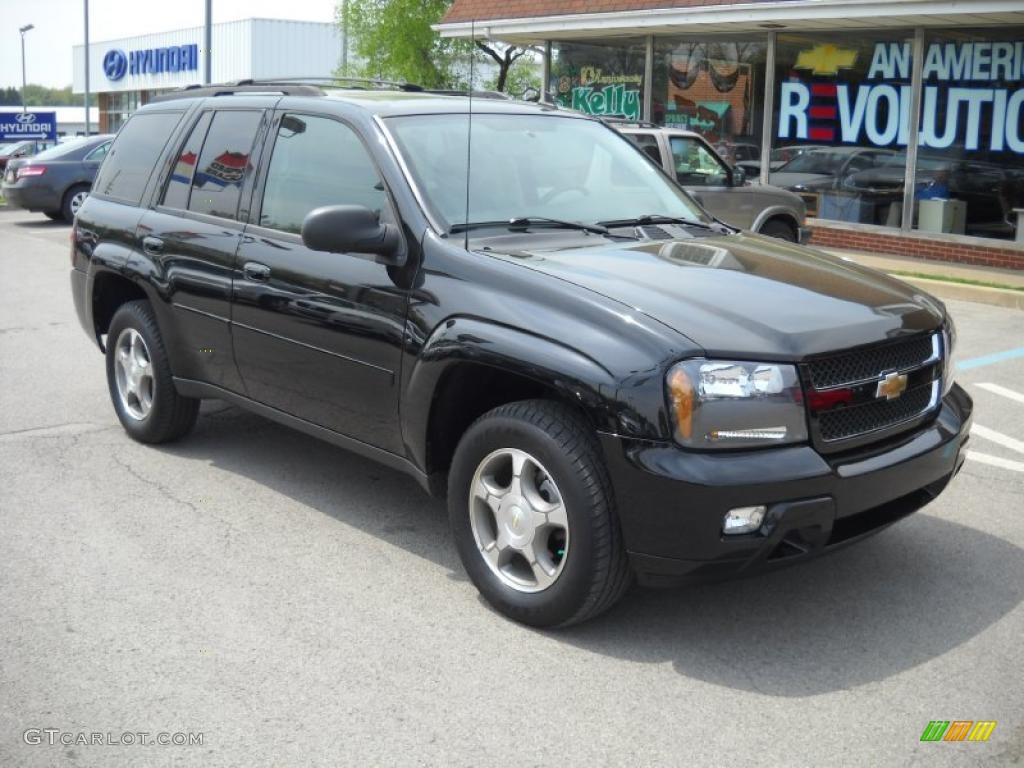 2008 TrailBlazer LT 4x4 - Black Granite Metallic / Ebony photo #1