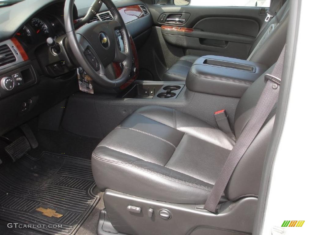 Ebony Interior 2010 Chevrolet Silverado 3500HD LTZ Crew Cab Dually Photo #49317243