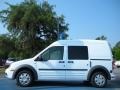 Frozen White 2011 Ford Transit Connect XLT Cargo Van Exterior