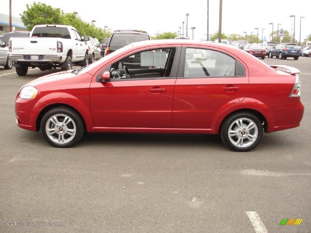 Sport Red 2011 Chevrolet Aveo LT Sedan Exterior Photo #49317918