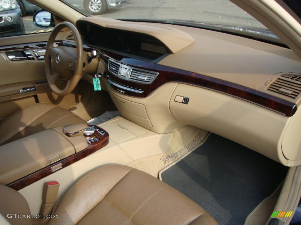 2007 Mercedes-Benz S 550 4Matic Sedan designo Armagnac Brown Dashboard Photo #49317990