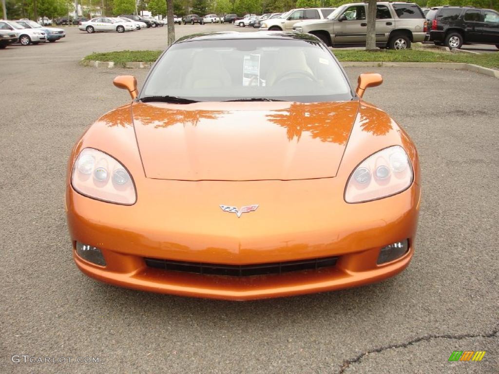 Atomic Orange Metallic 2008 Chevrolet Corvette Coupe Exterior Photo #49318269