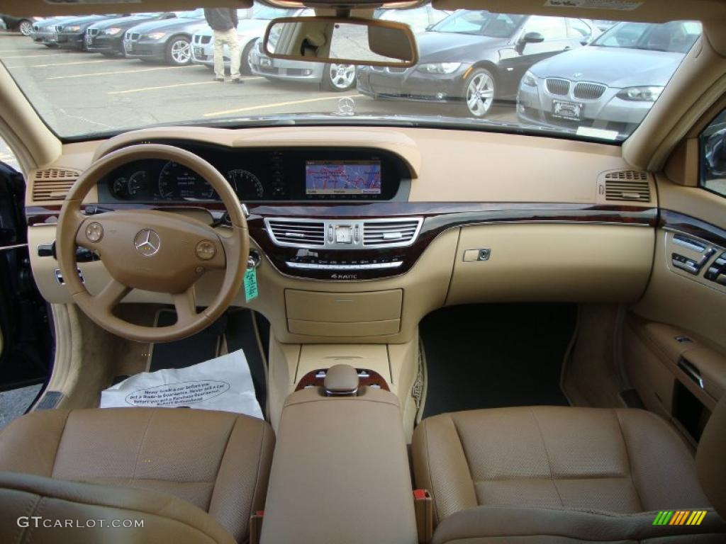 2007 Mercedes-Benz S 550 4Matic Sedan designo Armagnac Brown Dashboard Photo #49318494