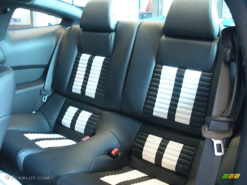 Charcoal Black/White Interior 2012 Ford Mustang Shelby GT500 SVT Performance Package Coupe Photo #49318638