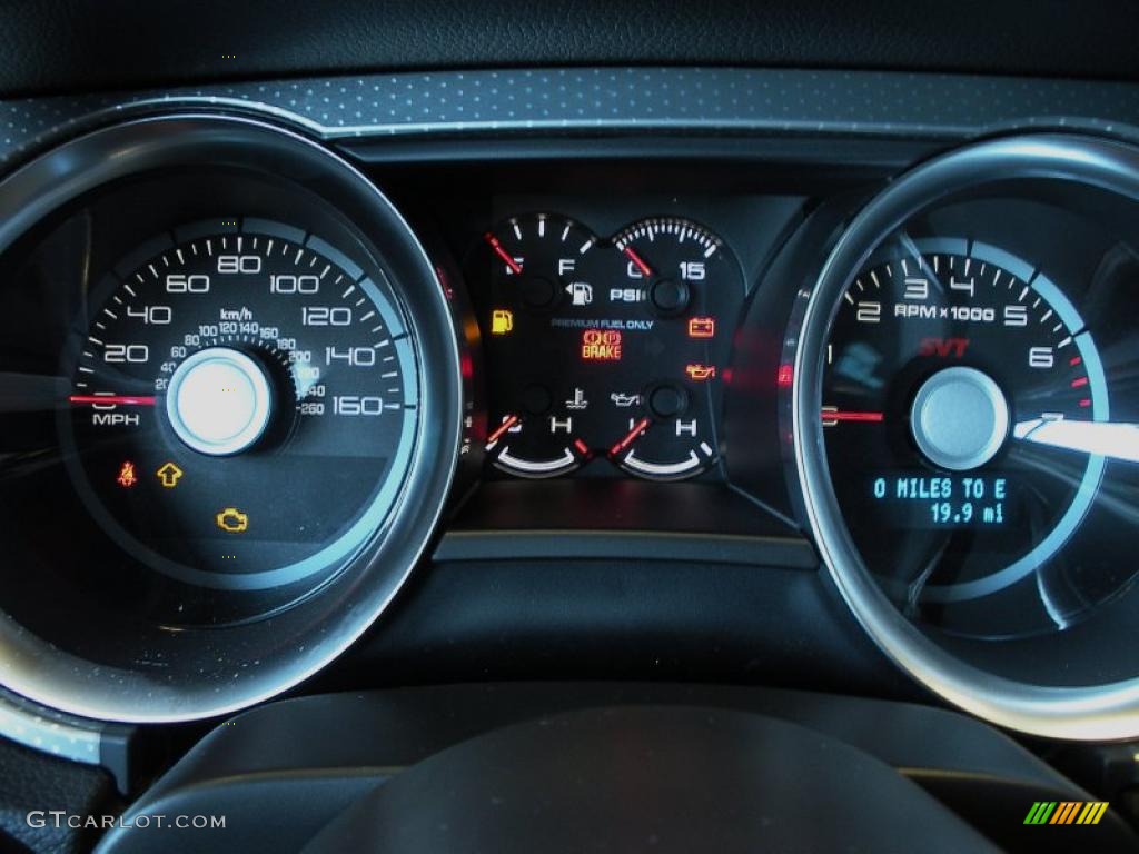 2012 Ford Mustang Shelby GT500 SVT Performance Package Coupe Gauges Photo #49318667