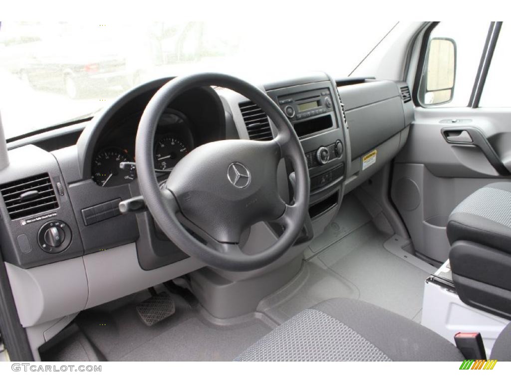 Black Interior 2011 Mercedes-Benz Sprinter 2500 Cargo Van Photo #49318704