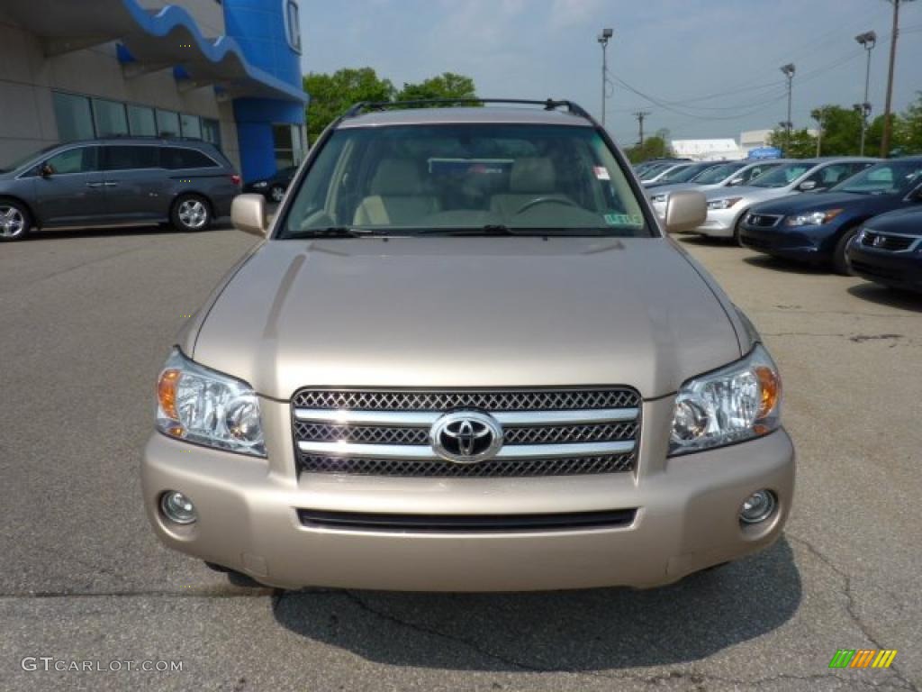 2006 Highlander Hybrid Limited 4WD - Sonora Gold Metallic / Ivory Beige photo #6