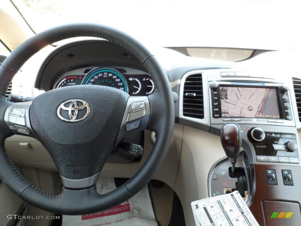 2011 Toyota Venza V6 Ivory Dashboard Photo #49320111