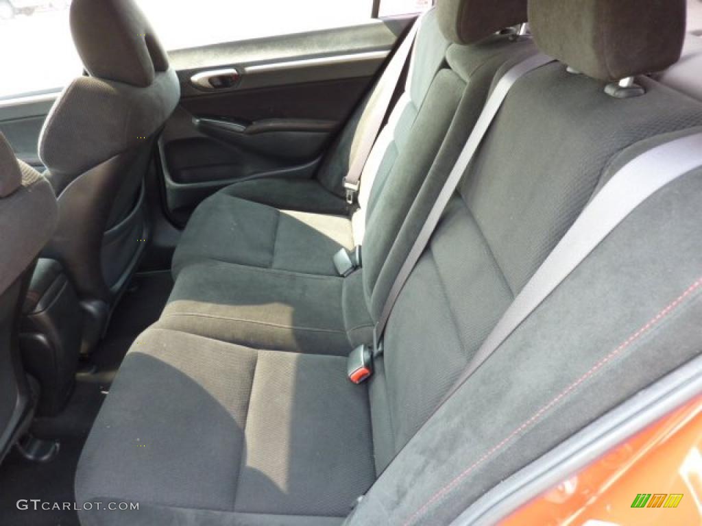 2008 Civic Si Sedan - Rallye Red / Black photo #9