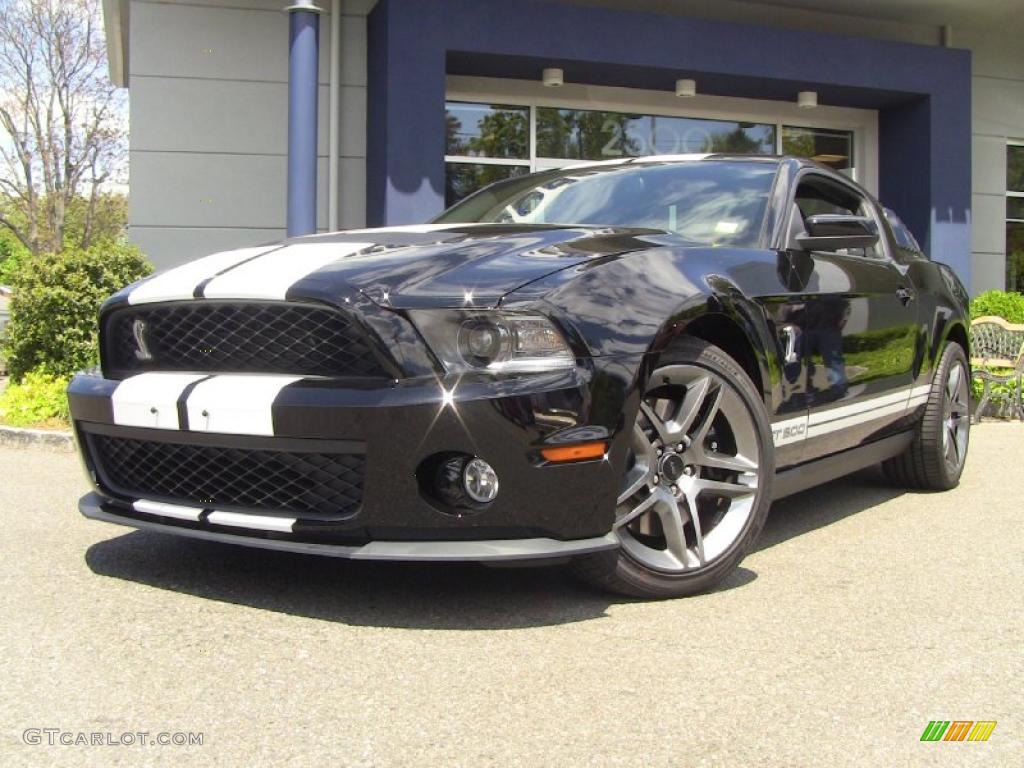 Black 2010 Ford Mustang Shelby GT500 Coupe Exterior Photo #49320558