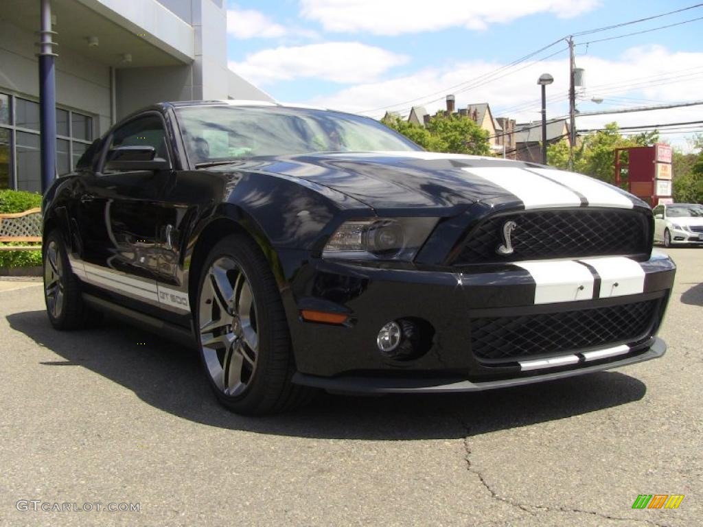 Black 2010 Ford Mustang Shelby GT500 Coupe Exterior Photo #49320615