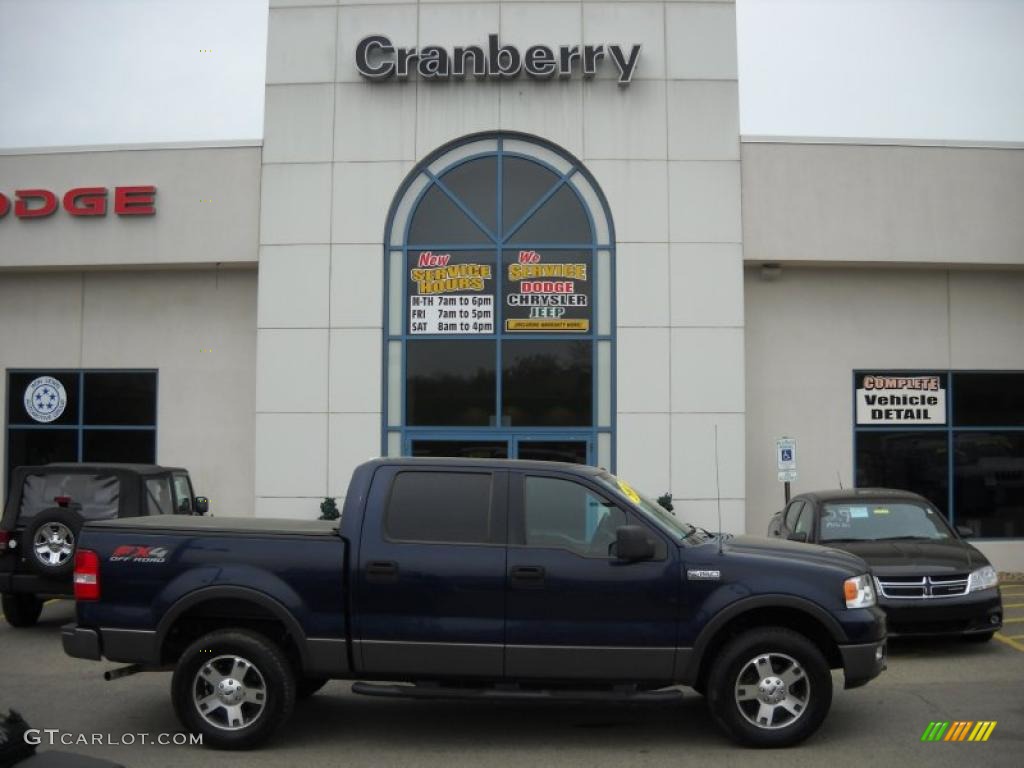 2005 F150 FX4 SuperCrew 4x4 - True Blue Metallic / Black photo #1