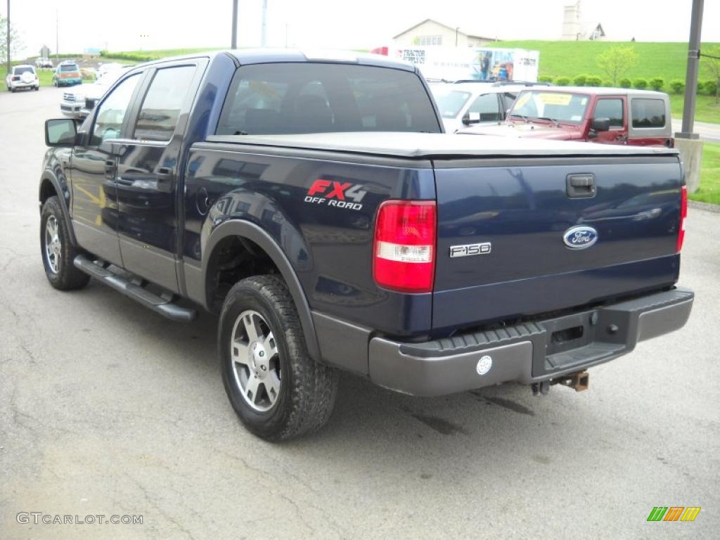 2005 F150 FX4 SuperCrew 4x4 - True Blue Metallic / Black photo #4