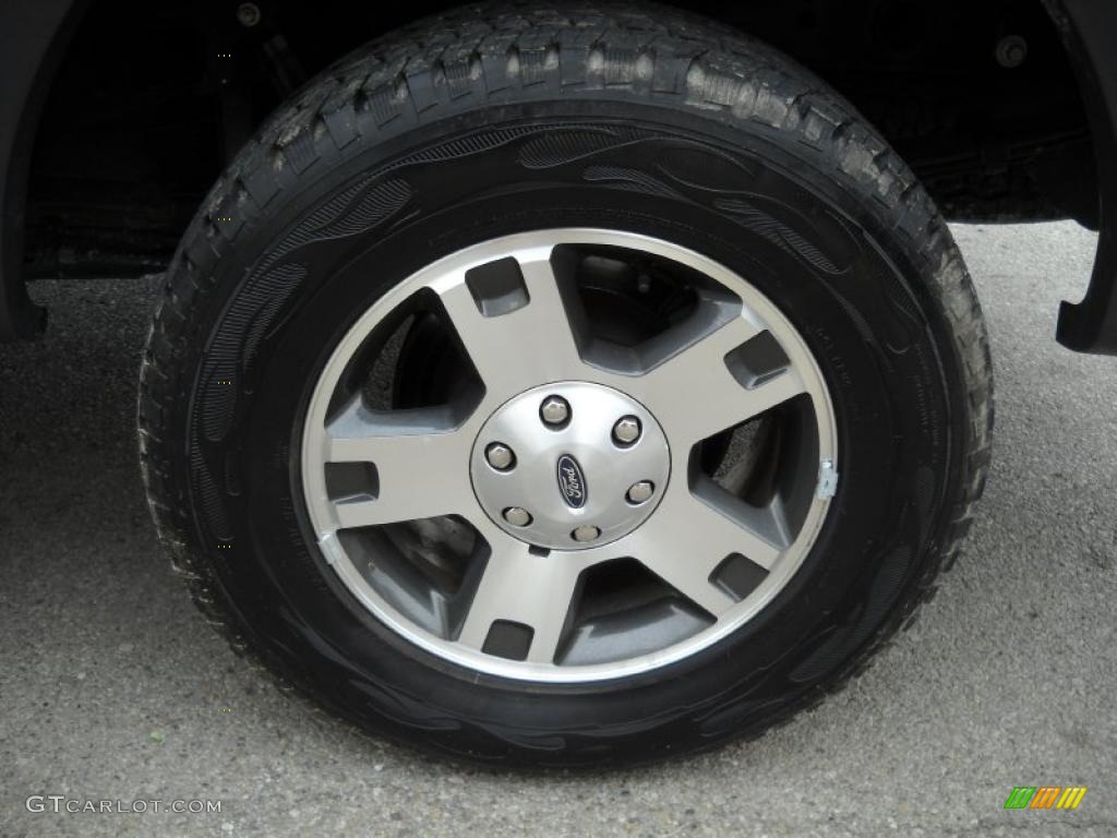 2005 F150 FX4 SuperCrew 4x4 - True Blue Metallic / Black photo #14