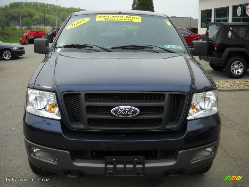 2005 F150 FX4 SuperCrew 4x4 - True Blue Metallic / Black photo #19