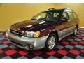 2001 Winestone Red Pearl Subaru Outback Limited Wagon  photo #2
