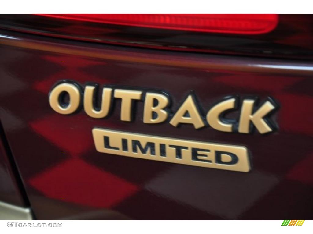 2001 Outback Limited Wagon - Winestone Red Pearl / Beige photo #5
