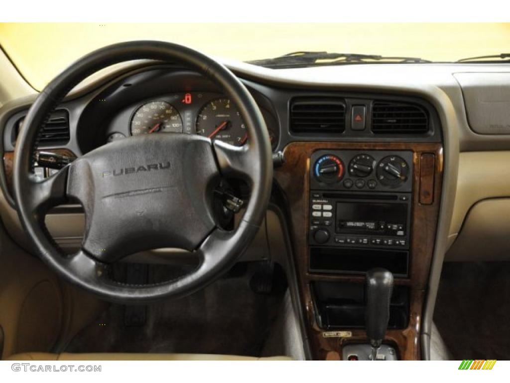 2001 Outback Limited Wagon - Winestone Red Pearl / Beige photo #6