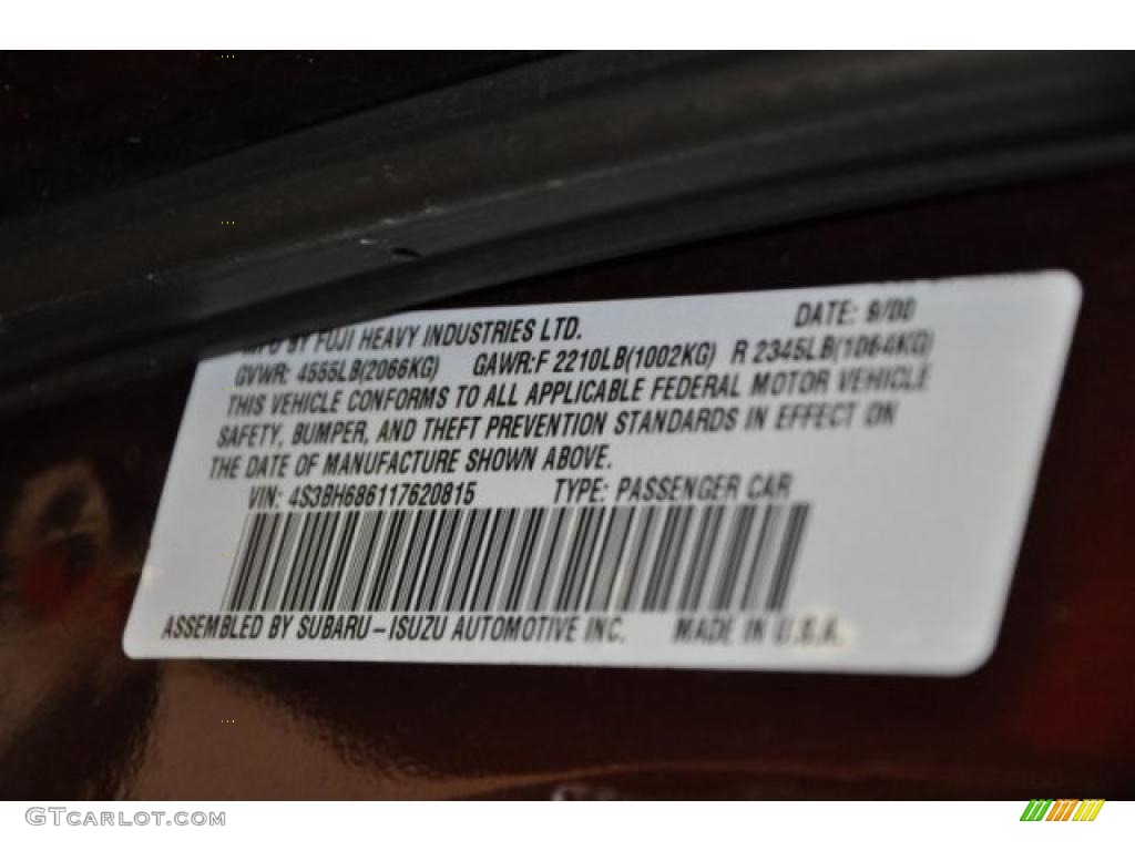 2001 Outback Limited Wagon - Winestone Red Pearl / Beige photo #9