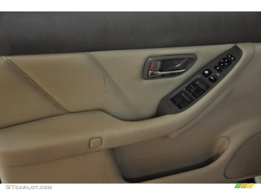 2001 Outback Limited Wagon - Winestone Red Pearl / Beige photo #12