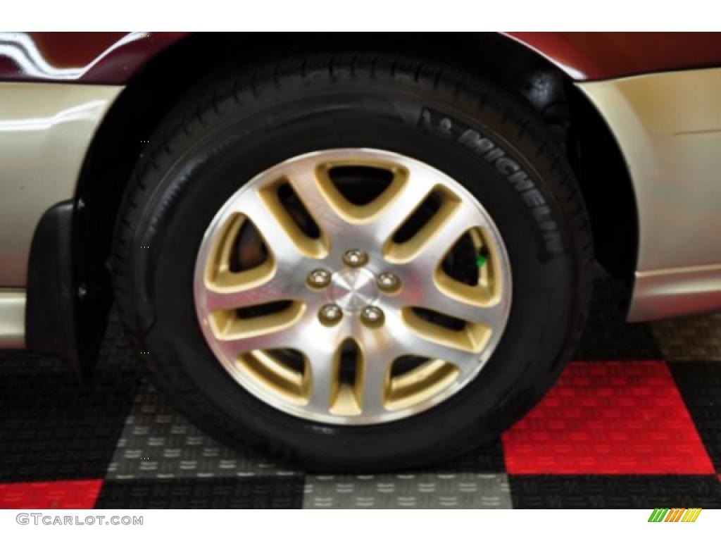 2001 Outback Limited Wagon - Winestone Red Pearl / Beige photo #18