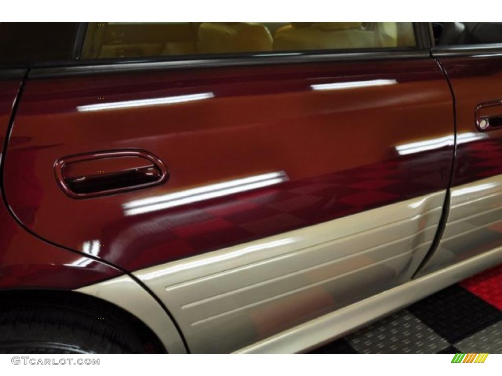 2001 Outback Limited Wagon - Winestone Red Pearl / Beige photo #34