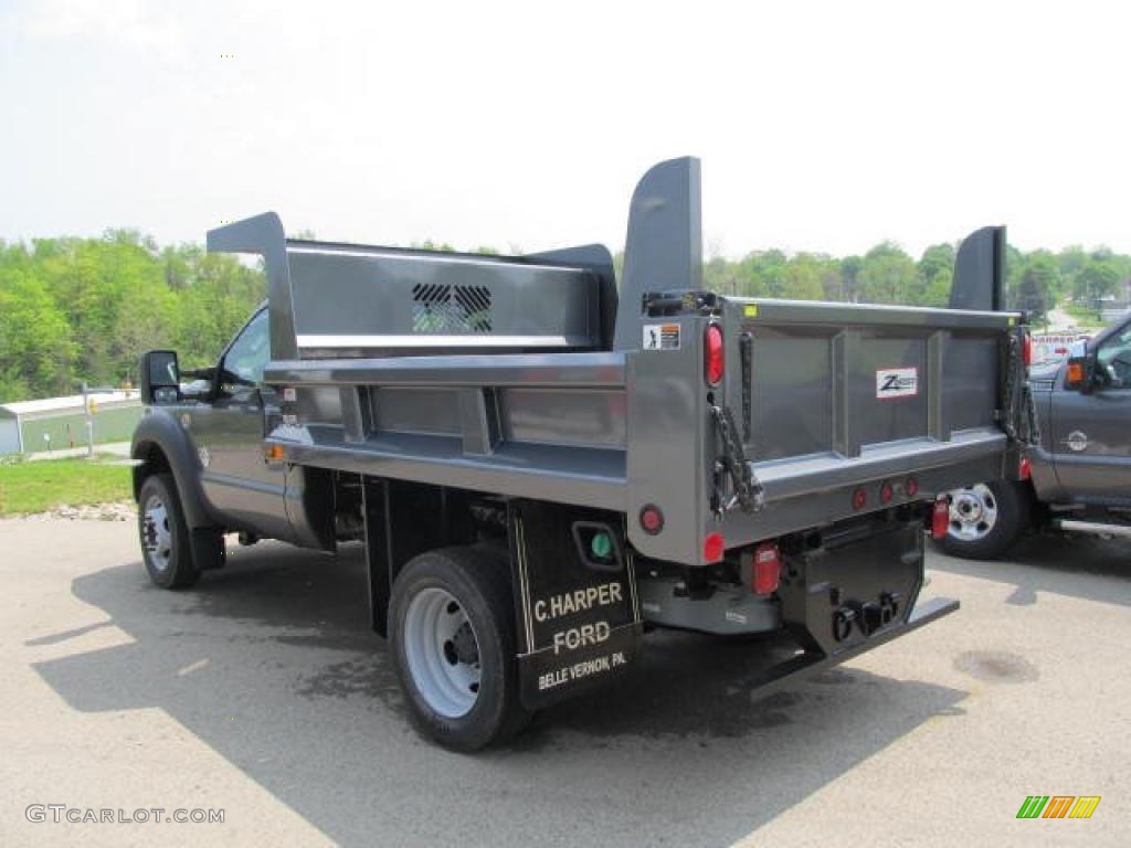 2011 F550 Super Duty XL Regular Cab 4x4 Dump Truck - Sterling Gray Metallic / Steel Grey photo #9