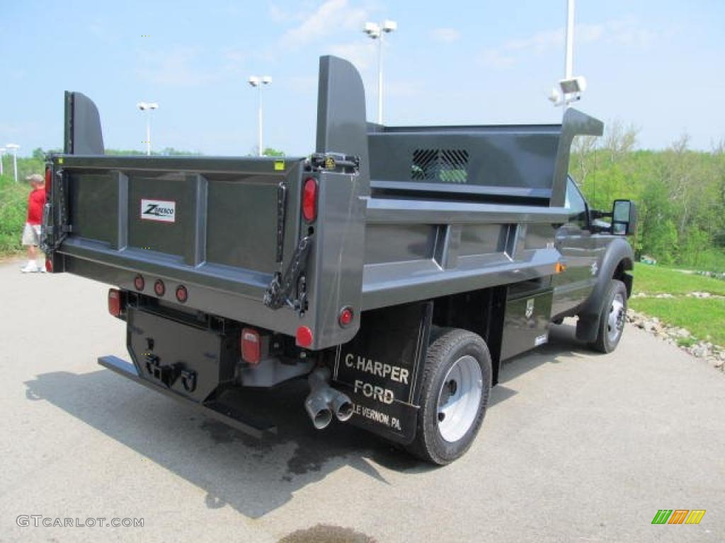 Sterling Gray Metallic 2011 Ford F550 Super Duty XL Regular Cab 4x4 Dump Truck Exterior Photo #49322613