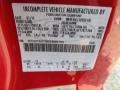 F1: Vermillion Red 2011 Ford F550 Super Duty XL Regular Cab 4x4 Dump Truck Color Code